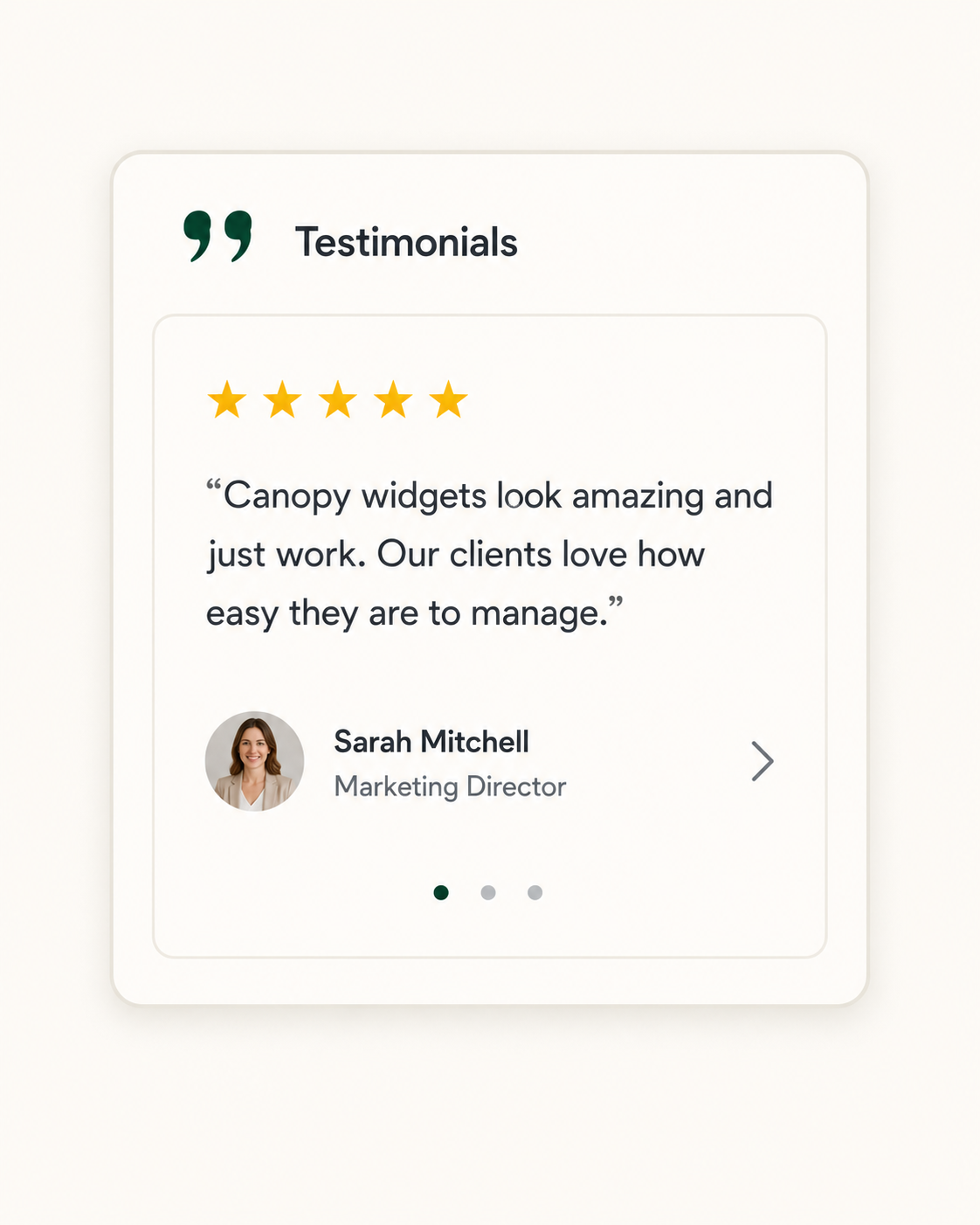 Testimonials Widget